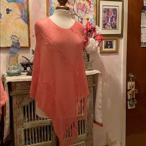 Energie Other - OS SHEER LIGHT KNIT PINK PONCHO NWT $15 Energie Other - OS SHEER LIGHT KNIT PINK PONCHO NWT $15